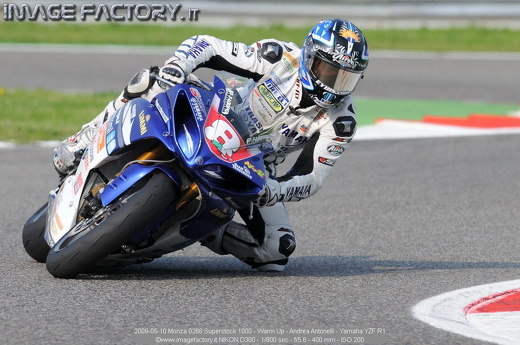 2009-05-10 Monza 0268 Superstock 1000 - Warm Up - Andrea Antonelli - Yamaha YZF R1